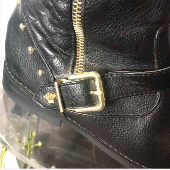 Nina Tall Black Studded Riding Boots Size 5 - Picture 4 of 8